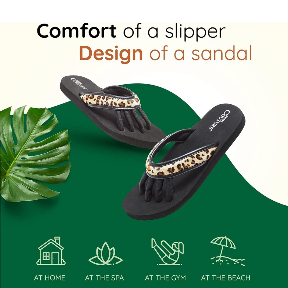 Pedi Couture Pedicure Sandals for Women - Toe Separator Slippers